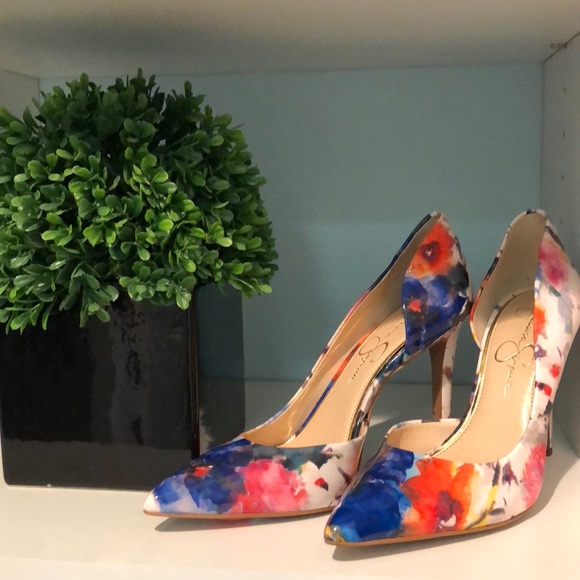 Jessica Simpson Shoes - Jessica Simpson Watercolor Patent Pumps